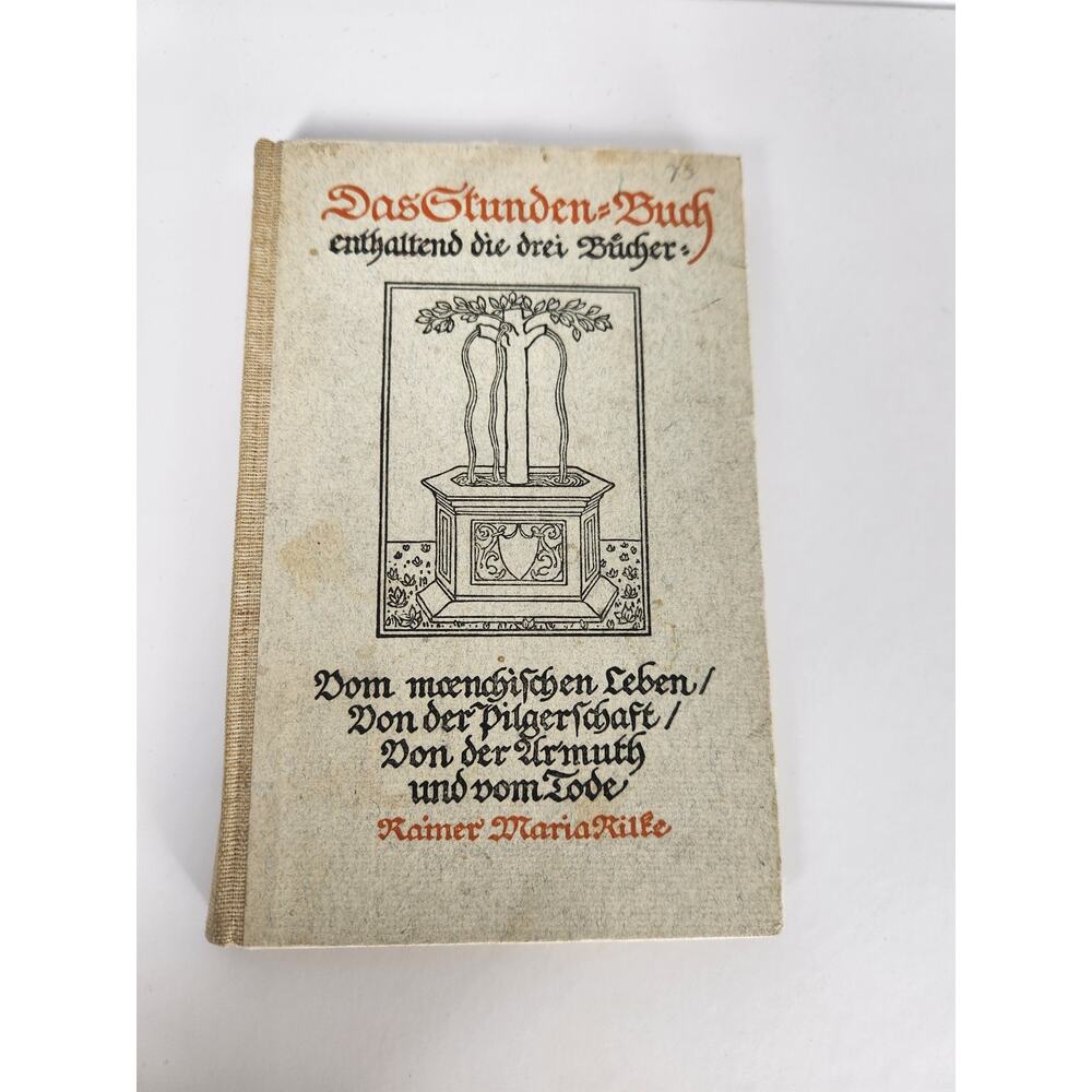 Rilke Book of Hours German Das Stunden Buch Insel Vintage Poetry HC